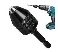 Mandrin de perceuse sans clé - Outil d'extension à tige hexagonale de 0,6 | Adaptateur de mandrin sans clé pour l'entretien, le ponçage, la coupe, la gravure, le modelage, le travail du métal