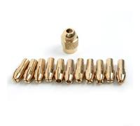 Mandrin de précision en laiton 12 pièces Filetage M8 x 0,75 | 12 tailles de 0,5 mm à 3,2 mm, kit idéal pour un perçage et un fraisage précis, matériau en laiton durable