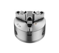 VEVOR Mandrin de Tour à 3 Mâchoires, 160 mm, Mandrin Auto-centrage avec Plaque Support Adaptateur Filetée, Plage de Serrage 3-145 mm, en Fonte HT300, avec Vis n T, pour Tours à Bois et Métal