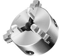 Mandrin de tour à 3 mors, 6 pouces, mandrin de tour à centrage automatique, plage de serrage de 0,14 à 6,3 pouces/3,5 à 160 mm avec vis de fixation n T, mors réversibles, pour tour, imprimante
