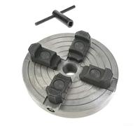 Mandrin de tour à 4 mâchoires 150 mm en métal auto-centrant pour mini tours de 1 "-8TPI filetage outil de perçage du bois argent