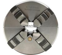 Mandrin de tour en acier, 4 mors autocentrant, gris, 80/100/125 mm
