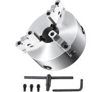 Mandrin de tour SucceBuy 10 pouces à 3 mors autocentrants, plage de serrage 6-250 mm (0,24-9,84 pouces) avec vis de fixation n T pour imprimantes 3D, centres d'usinage, fraiseuses et perceuses