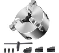Mandrin de tour SucceBuy à 3 mors, 6 pouces, auto-centrage, plage de serrage 0,14-6,3 pouces, mors réversibles pour tour, imprimante 3D, fraisage, perçage