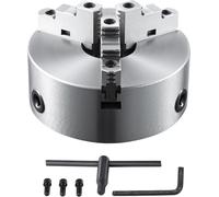 Mandrin de tour VEVOR K11-200 200mm Mandrin à trois mors HT300-Matériau 3 mors Plage de serrage 4-200mm 3 mors, 20Cr, ≥53HRC φ65mm Alésage Mandrin de tour à bois Auto-centrant