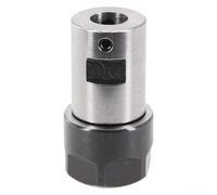 Mandrin d'extension pour broche de moteur ER11 ER16 ER20 Type A Pince de serrage en acier 5-16 mm Porte-outils pour fraiseuse CNC Perçage profond Équilibrage Argent Noir 1 pièce (ER16A-10 mm)