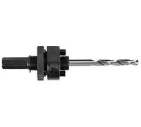 Mandrin hexagonal 11 mm « Quick Turn-Lock » pour scies cloches bi-métal et multi-usages (Ø 32-210 mm) avec foret de centrage HSS - MX200081HSB