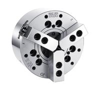 Mandrin hydraulique à trois mâchoires, ensemble complet de mandrin creux haute précision quatre griffes 6 et 8 pouces(10-inch hollow 3-jaw with A8 flange)