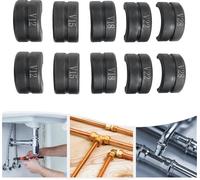 Mandrin pour sertissage de tubes, acier au carbone durable, utilisation polyvalente, noir