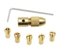 Mandrins De Perceuse À Pince En Laiton, For Moteur Électrique, Arbre De Forage, Outil De Foret, Adaptateur De Mandrin, Adaptateur De Mèche Sans gagement Rapide, 7 Pièces/ensemble(A)