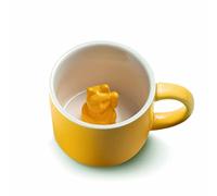 MANEKI NEKO Lucky Tasse avec chat porte-bonheur Jaune foncé
