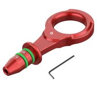 Manette de jauge d'huile, en aluminium durable, joint étanche, de couleur rouge