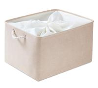 Mangata Boîte de rangement en tissu, 1 paquet (kaki clair, extra large)