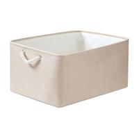 Mangata Boîte de rangement en tissu, 1 paquet (kaki clair, moyen)