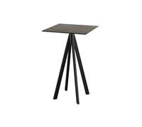Mange debout Infinity avec piètement noir + plateau HPL 70x70 cm
