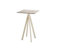 Mange debout Infinity avec piètement sable + plateau HPL 70x70 cm