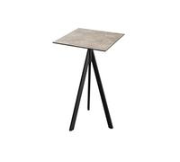 Mange Debout Infinity Tripod avec Piètement Noir et Plateau HPL 70 x 70 cm