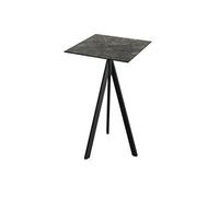 Mange Debout Infinity Tripod avec Piètement Noir et Plateau HPL 70 x 70 cm