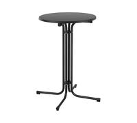 Mange-debout pliable - Ø 70 cm - Noir | Royal Catering