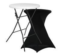 Mange debout pliant et housse noire - Table haute