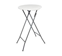 Mange debout Pliant - Hauteur 110cm - Table haute pliable Diamètre 60cm - structure acier laquée