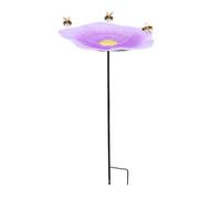 Mangeoire à eau d'abeille - Construction en métal rigide, 50 cm 300 g, support de d'hydratation extérieure, résistant aux intempéries, bassin d'écosystème | Amateurs de la nature pour parterre