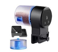 Mangeoire Automatique Pour Poissons - Distributeur De Nourriture Stable Avec Minuterie Réglable Avec Précision Pour Les Vacances Betta | ABS 12x8x14cm 380g | Koi Pond Tank Maison Dortoir Bureau Appart