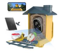 Mangeoire Oiseaux Caméra Exterieur 2K HD Camera Nichoir Etanche IP65 Reconnaissance IA Caméra vidéo Notifications Instantanées 2.4G WiFi