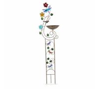 Mangeoire pour avec Piquet, Style Libellule | Style Antique, Abreuvoir pour avec Support Piquet, Résistant pour Intempéries, Pelouse