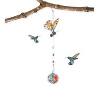 Mangeoire pour colibri pour extérieur, mangeoire décorative pour oiseaux comme élément de décoration | Carillon à vent abreuvoir colibri - Pour jardin, terrasse, balcon