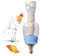 Mangeoire pour poissons avec distributeur bec d'alimentation vertical | Récipient de nourriture pour poissons pour usage quotidien, vacances, voyages, élevage de crevettes et betta