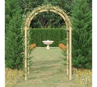 Mangloder Arche en Bois de pin Massif de 141x97x243 cm pour Jardin pergola tonnelle Support Plante Rosier Vigne Structure décorative terrasse Patio extérieur idéal entrée Mariage
