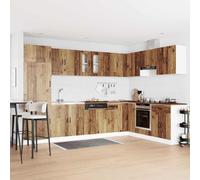 Mangloder Armoire de Cuisine Kalmar en Bois Ancien 80 x 46 x 81,5 cm Meuble Rangement avec 2 Portes affleurantes pour Cuisine Salle à Manger Salon, Buffet vaisselier Pratique et Durable