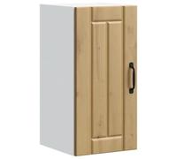 Mangloder Armoire Murale de Cuisine Lucca chêne Artisanal Bois d'ingénierie 30x31x60 cm Rangement Durable vaisselier Placard avec Porte en Verre pour Cuisine Salle à Manger