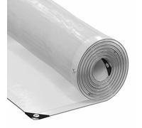 Mangloder Bâche pour plantes avec œillets 3 x 8 m en polyéthylène noir transparent 140 g/m² imperméable et résistant aux UV pour serre, parterre surélevée, jardinière et entretien du jardin