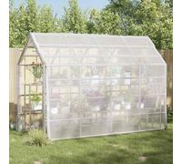 Mangloder Bâche transparente pour plantes en polyéthylène 3 x 4 m, bâche translucide avec œillets en aluminium, bords en corde en nylon et coins en plastique pour jardin, parterre surélevée, serre