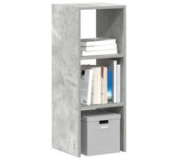 Mangloder Bibliothèque empilable Gris béton Bois d'ingénierie 30x30x80 cm Meuble Rangement avec étagères modulables pour Salon Chambre Bureau Cuisine