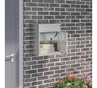 Mangloder Boîte à colis noire en acier galvanisé - 47,5 x 38 x 59 cm - Verrouillable - Pour maison, jardin et entrée - Boîte aux lettres moderne avec sécurité