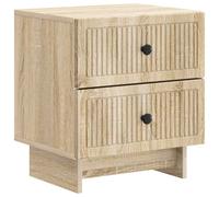 Mangloder Cabinet de Chevet en Bois d'ingénierie chêne Sonoma 43 x 34,5 x 47,5 cm avec 2 tiroirs Rangement pour Chambre Salon Bureau, Meuble Console Vintage Compact Fonctionnel