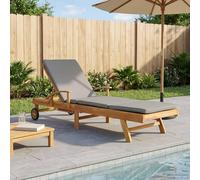 Mangloder Chaise Longue inclinable avec Coussin en Polyester résistant, Design Moderne pour Jardin terrasse Balcon Piscine, idéale pour farniente et Relaxation extérieure