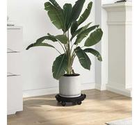 Mangloder Chariots à Plantes avec Roues 2 pièces Diamètre 30 cm Noir capacité 170 kg pour Jardin Balcon terrasse Support Plante Treillis Arche pergola