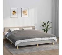 Mangloder - Couverture lestée avec housse - Gris - 155 x 220 cm - 7 kg - Coton respirant - Déhoussable - Pour canapé, lit, chambre à coucher, salon, hiver et été