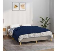 Mangloder Couverture lestée bleue 120 x 180 cm 9 kg en coton, couverture lestée avec perles de verre et boucles intérieures pour lit, canapé, canapé, douce et respirante pour chambre à coucher et