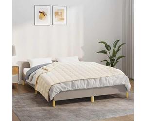 Mangloder Couverture lestée crème claire 120 x 180 cm 5 kg en microfibre brossée avec garnissage en perles de verre pour lit, canapé, chambre à coucher et salon