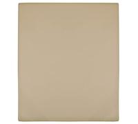 Mangloder Drap-housse en jersey taupe 180 x 200 cm en coton respirant et infroissable avec élastique infroissable pour matelas, surmatelas et lit à sommier tapissier dans la chambre à coucher