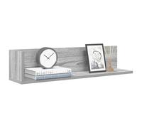Mangloder Étagères murales 2 pièces en Bois d'ingénierie Sonoma Gris 75x16,5x16,5 cm, Support Suspendu, Rangement décoratif pour Salon Chambre Bureau entrée Salle Bain