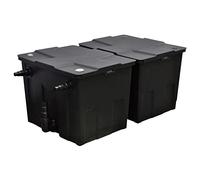 Mangloder Filtre Biologique pour étang 12000 L/h Grand débit pour Bassin Jardin terrasse décoration Filtration Eau extérieure intérieur résine