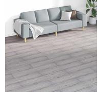 Mangloder - Lot de 18 planches de sol autocollantes en PVC - Gris foncé - 5,26 m² - Pour intérieur - 122,8 x 23,8 x 0,2 cm - Pour salon, chambre à coucher, cuisine, couloir - Pose facile