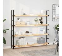 Mangloder Lot de 2 étagères flottantes 140 x 20 x 4 cm en bois d'acacia massif non traité Étagère murale suspendue peu encombrante pour salon, cuisine, salle de bain, bureau avec grain de bois naturel