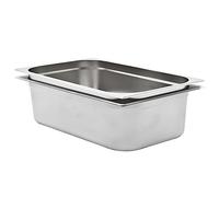 Mangloder Lot de 2 récipients gastronorm GN 1/1 150 mm en acier inoxydable 530 x 325 x 150 mm 21 l empilable pour buffet, bain marie, chafing dish, cuisine, restaurant, restauration